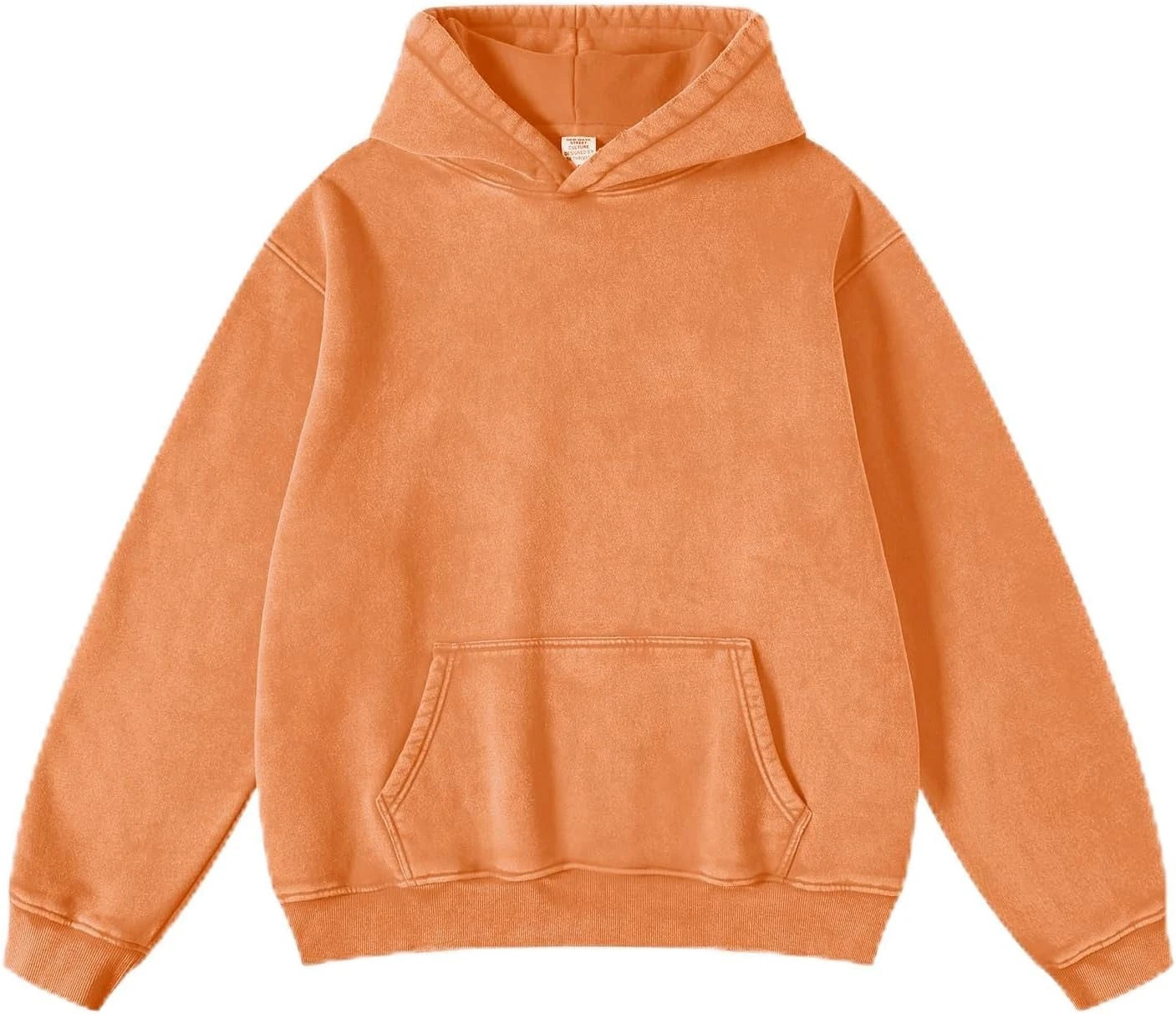 New Design 2024 Top Quality Distressed Hoodies Men's Casual Vintage Wash Hoodie 100% Cotton Acid Stone Washed Breathable