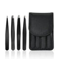 Professional Stainless Steel Slanted Tip Eyebrow Tweezers Eyebrow Hair Removal Clip Makeup Sets Eyelash Extension
