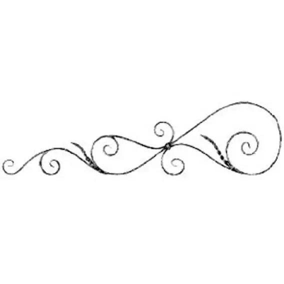 Wrought Iron Elements Top Elements Are Doors for Gate Fence Railing Handrail Balustrade