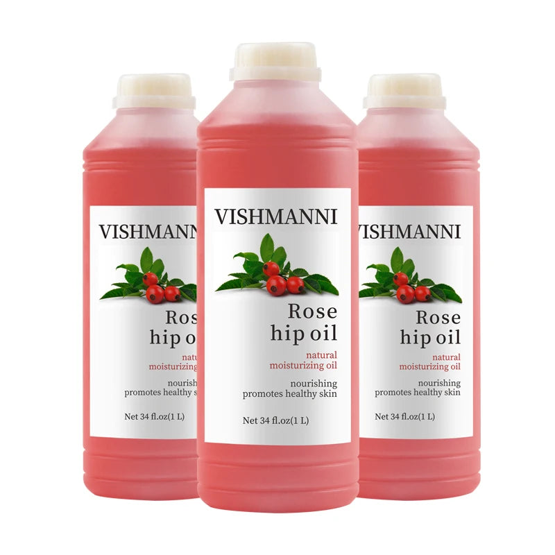 Factory Wholesale Bulk Cosmetic Grade Organic Rosehip Oil -100% Pure Natural Carrier Oil for Skin Hair