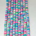 Multi-Colors Polymer Clay Beads Strands Loose Spacer Beads for Jewelry Making Heishi Beads for Bracelet Making