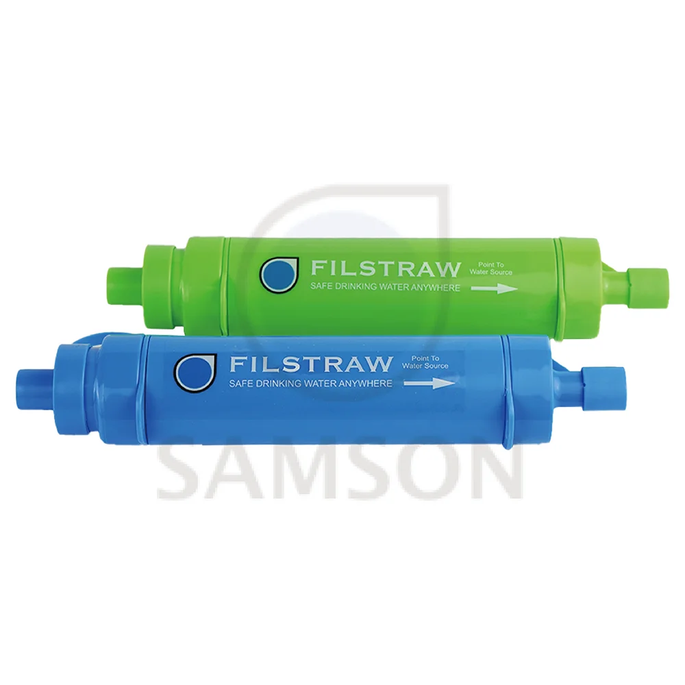 Reliable FS-001BL Portable Filter Straw Hot Selling Accessing-Water Tool Made of Durable PP Material