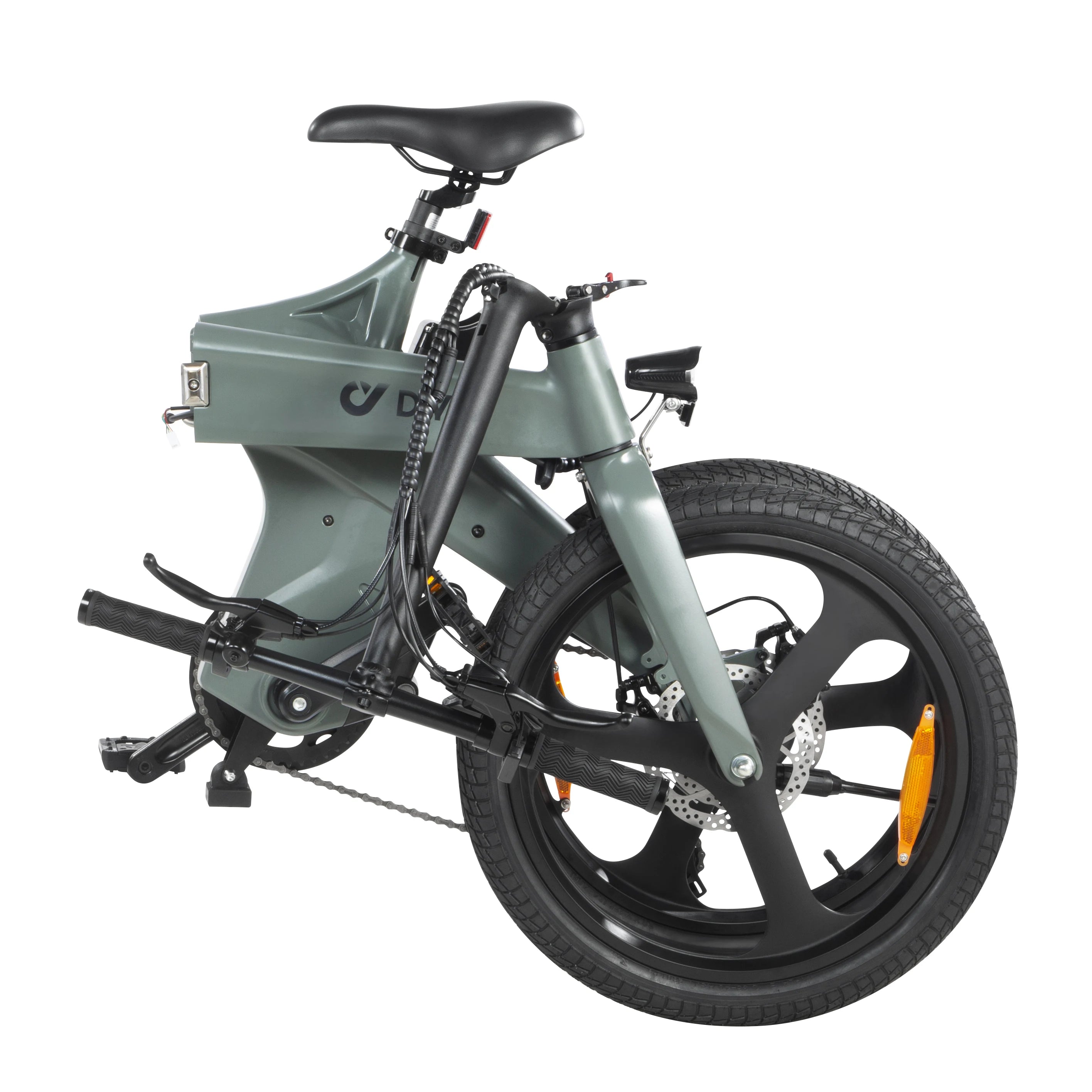 36V Lithium Battery 250W Electric Hybrid Bike Rear Hub Motor Disc Brake Ebike Cruiser Folding Foldlable Electric Bike