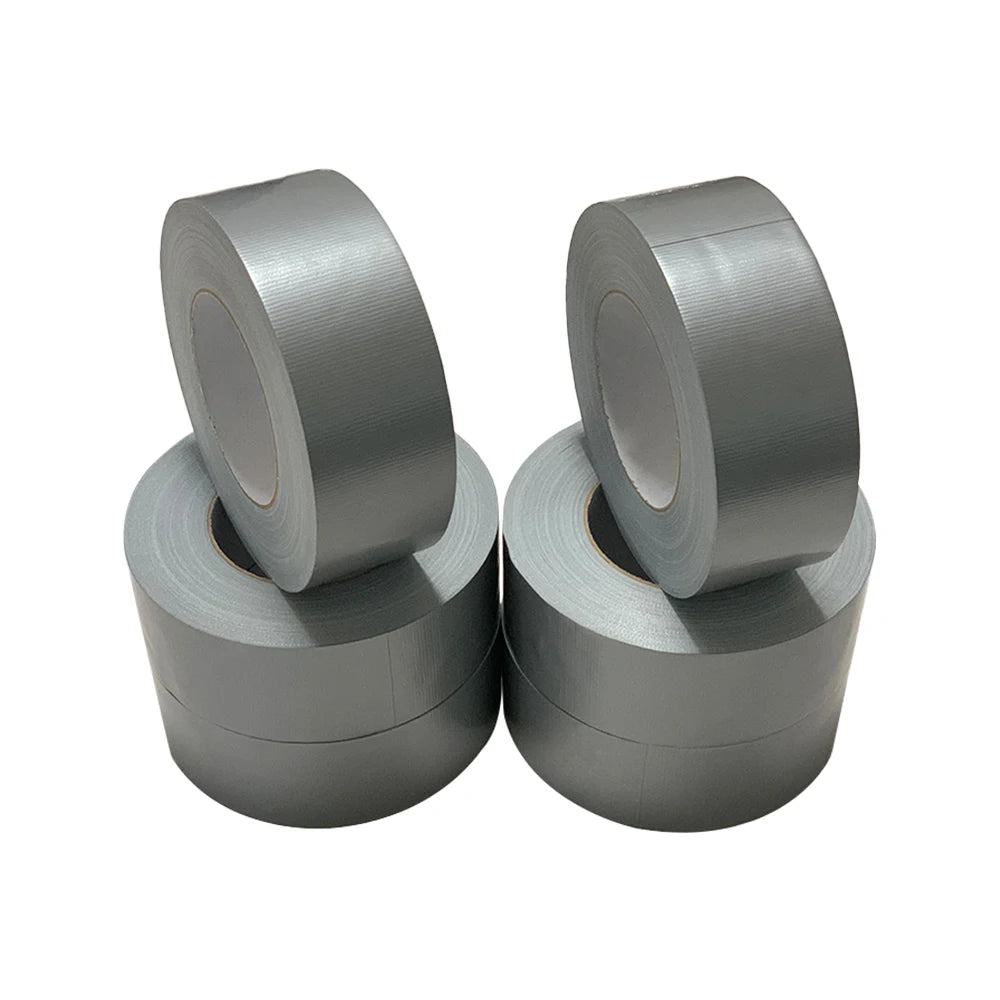 2" x 50m Custom grey pe repair fabric single-sided pvc cloth reinforced insulation duct tape