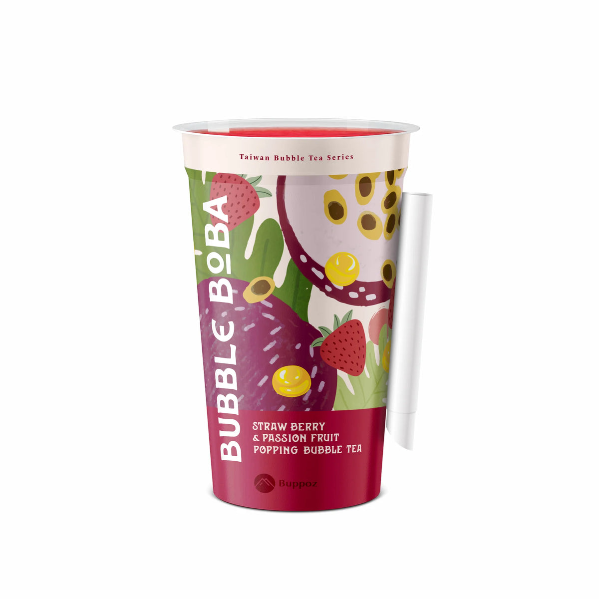 Buppoz 480ml Popping Boba Tea Read to Drink MegaBDM