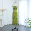 Jancember SF303 Sexy Spaghetti Strap Sequins Straight Evening Party Gowns