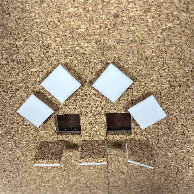 1/4\" x 2\" x 2\" Cork Foam Shipping Pads Edge Protector for Secure Shipping