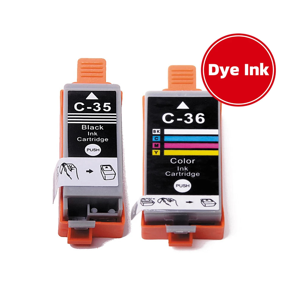 Tatrix PGI 35 PGI-35 PGI35 CLI36 CLI-36 CLI 36 Premium Compatible Inkjet Ink Cartridge for Canon PIXMA IP110 IP100 Printer
