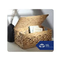 Multi-Purpose Handwoven Hyacinth Storage Box with Lid for Household Organizing Blue Lotus Vietnam