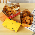 MU Aluminum Box Thermal Insulation Fried Chicken Paper Box Nuggets French Fries Aluminum Foil Takeaway Chicken Box Food Box