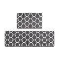 Custom Size 2-Piece Modern PVC Foam Kitchen Carpet Mat Anti-Dirty Anti-Slip Washable Reversible 10mm Thick Novelty Pattern Long