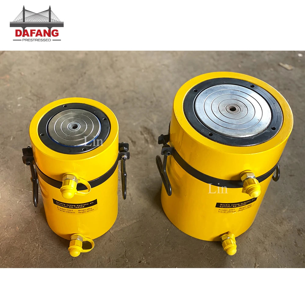 RCH Series 80 Ton 100T 200T 300T 400T 200mm Double Acting Hydraulic Lift Jack for Heavy Lifting Bridge MegaBDM