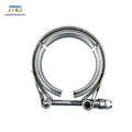 JTLD Universal 2.5 Inch Exhaust System Pipe Clamp Standard V-band Clamp Male and Female Flange Kit
