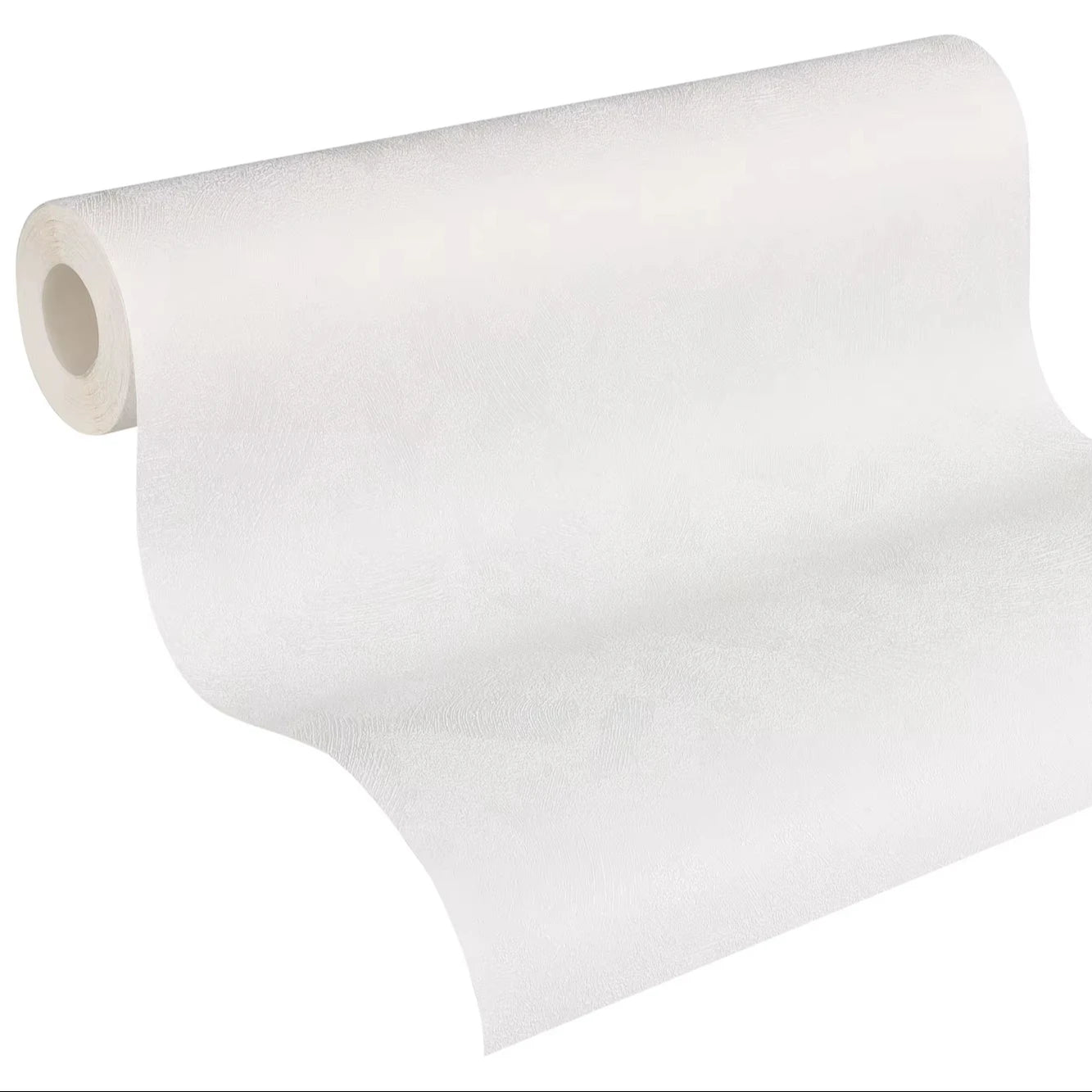 Made in Germany - Coatable Wallpaper rolls Plain Colour Paintable White Non Woven Vinyl Wallpaper for painting - 1005 x 053 m