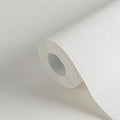 Made in Germany - Plain Wallpaper rolls Colour White Grey - Non Woven Vinyl - Wallpaper Textile Structure - 1005 x 053 m