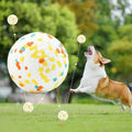 Indestructible Tough Squeezing Dog Ball Toy for Aggressive Chewing Dogs