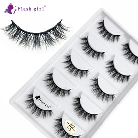 Best Selling 15 Styles 5 Pairs 3D Mink Natural False Eyelashes Handmade with Synthetic Eyelash Factory Wholesale Price