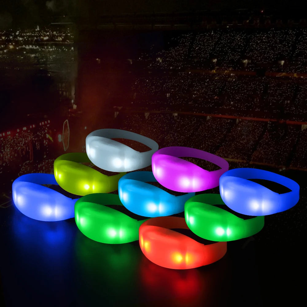 For Plastic LED Flashing Wristbands with Remote Control for Concert Crowd- Inspired 4 Super Bright LEDs