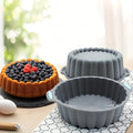 High Temperature Bakeware Round Shape Standard Silicone Mold Cake Non-sticking Baking Pan Fruit Tarts Tools