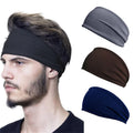 Wholesale Sweatband Headband Solid Color Plain Blank Elastic Head Band for Yoga Fitness Workout Sports Running for Athletes