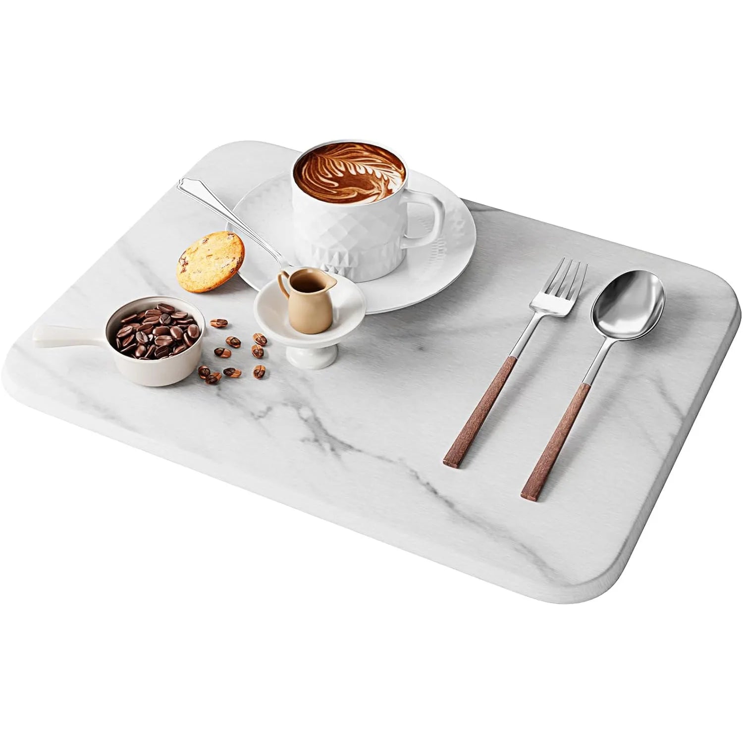 Tabletex Stone Dish Drying Mat for Kitchen Counter Quick Drying Diatomaceous Earth Stone Mat Rack Tableware Mat