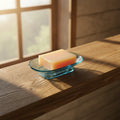 Luxury Modern Plastic Transparent PC Soap Dish Double Layer Self Drain Detachable Drain Filter Sanitary Shampoo Bar Holder Hotel