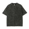 OEM Customized Logo Design 260g Drop Shoulder Pure Cotton T-shirt Retro Washed Men's Round Neck Short Sleeve t Shirt