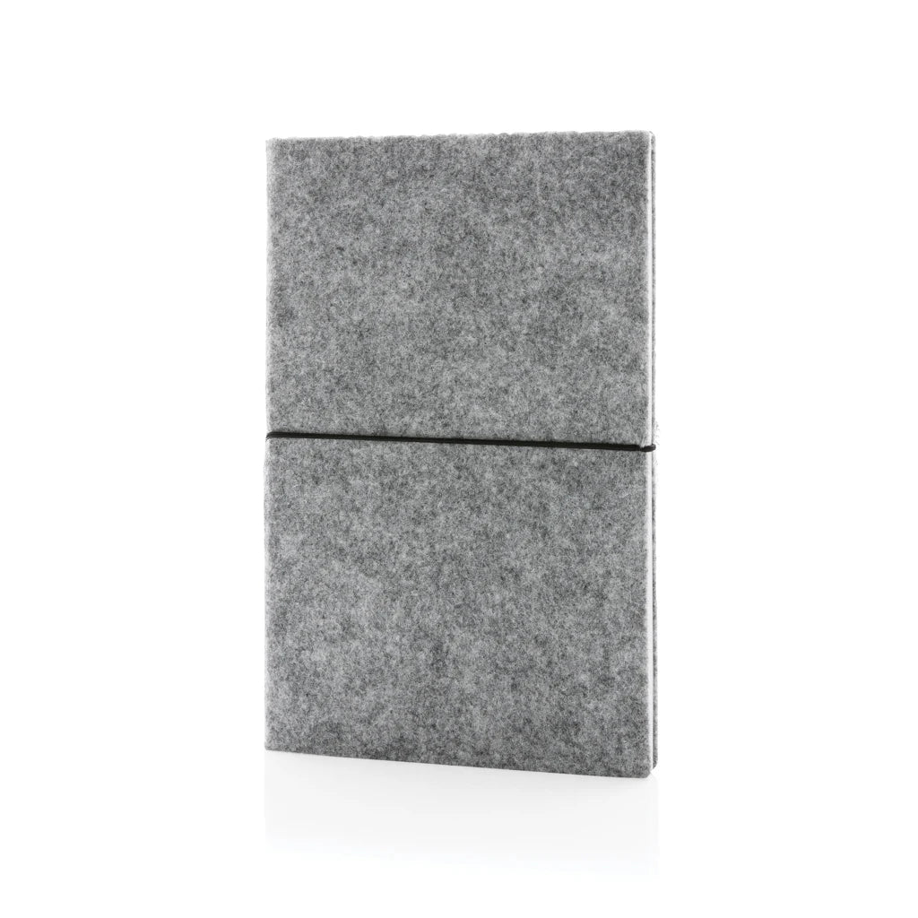 GRS Certified A5 Notebook with Recycled Felt Soft Cover