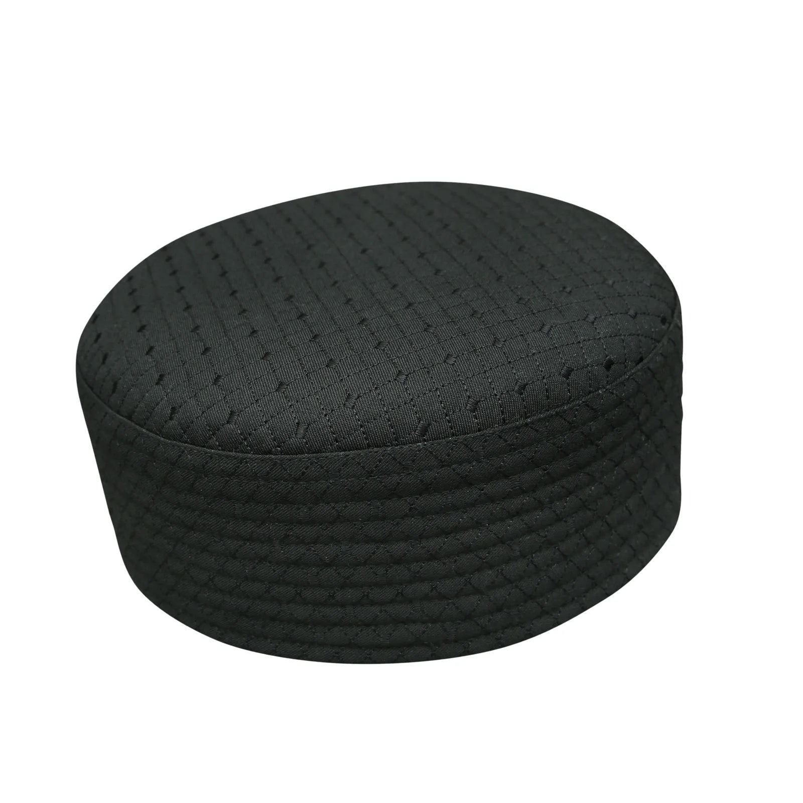 Ilyas Men's Custom Logo Embroidered Kufi Cap Polyester Ethnic Hat for Prayer & Casual Daily Wear