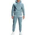 Acid Washed Custom Heavyweight Cotton Thermal Street Style Hoodie and Sweatpants Set 2 Pieces Printed Vintage Sweatsuits for Men