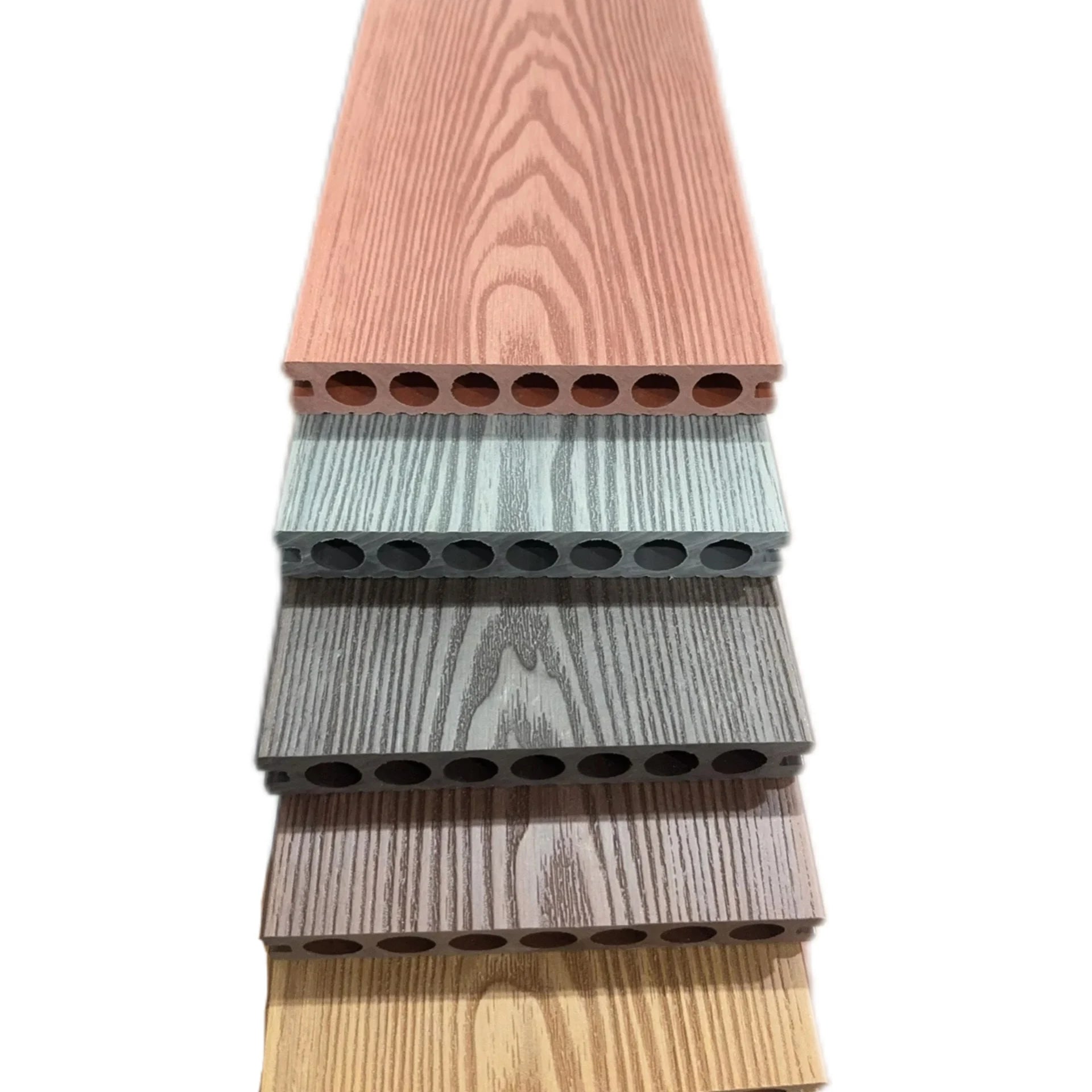Customized Traditional Anti-Slip Waterproof Outdoor Deck Easy Install Non-Slip Wooden Plastic Mixed Paving Floor WPC 15 Year