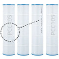 Hee Yoo Pack of 4 Cartridge Replacement Pool Filters for Swimming Pool Maintenance