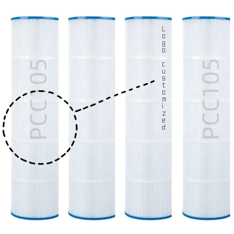 Hee Yoo Pack of 4 Cartridge Replacement Pool Filters for Swimming Pool Maintenance