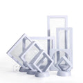 Modern 3D Double Sided Clear Floating Suspension Durable Jewelry Display Box for Store