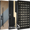 Luxury Designer Entry Doors with Smart Lock Customizable Wood & Metal Finishes for Modern Residences and Commercial Properties