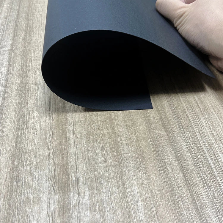 0.5mm 1.0mm Thick Double-Sided Coated Recyclable Matt Black Paperboard 787*1092mm Customized for Packaging Printing Die-Cutting