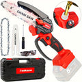 Mini Electric Chainsaw 4" and 6" Handheld Chainsaw with Auto Oiler & Security Lock Chain Saw for Garden Wood Trees Cutting