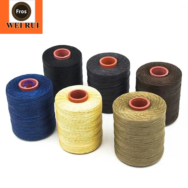 Polyester Uv Resistance 1.5mm Flat Waxed Thread 0.6mm Hilo Encerado 1mm Codon Fio Encerado Para Zapatos for Shoes Sewing