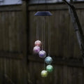 Factory Price Solar Wind Chimes Garden Lights 6 LED Balls Wind Bell Solar Light Waterproof Decorative Outside Windchimes