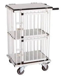USMILEPET Aluminum Double Decker Pet Trolley with Snap Button Closure for Dogs
