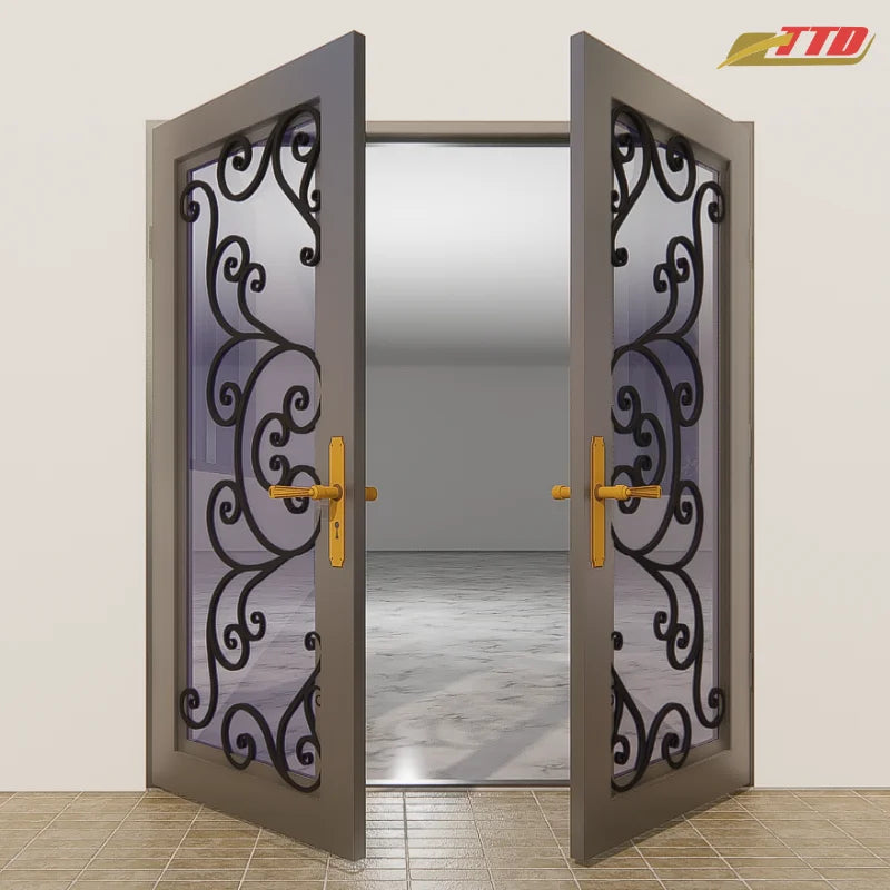 Custom designed wrought iron doors with modern iron door designs add appeal to your home and ensure safety and aesthetics