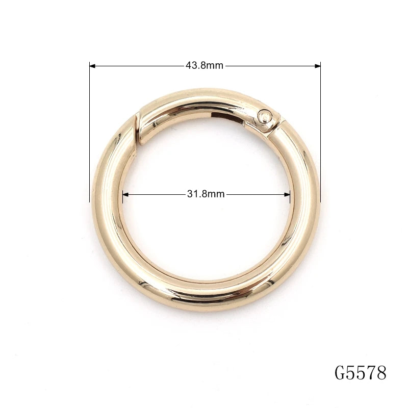 Heavy Duty Strong Round O Ring Carabiner 32mm Spring O Ring for Bag Clasp and Key Chain Clasp