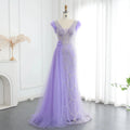 Jancember SZ100 Luxury Dubai Short Sleeve Evening Party Prom Gowns Dresses