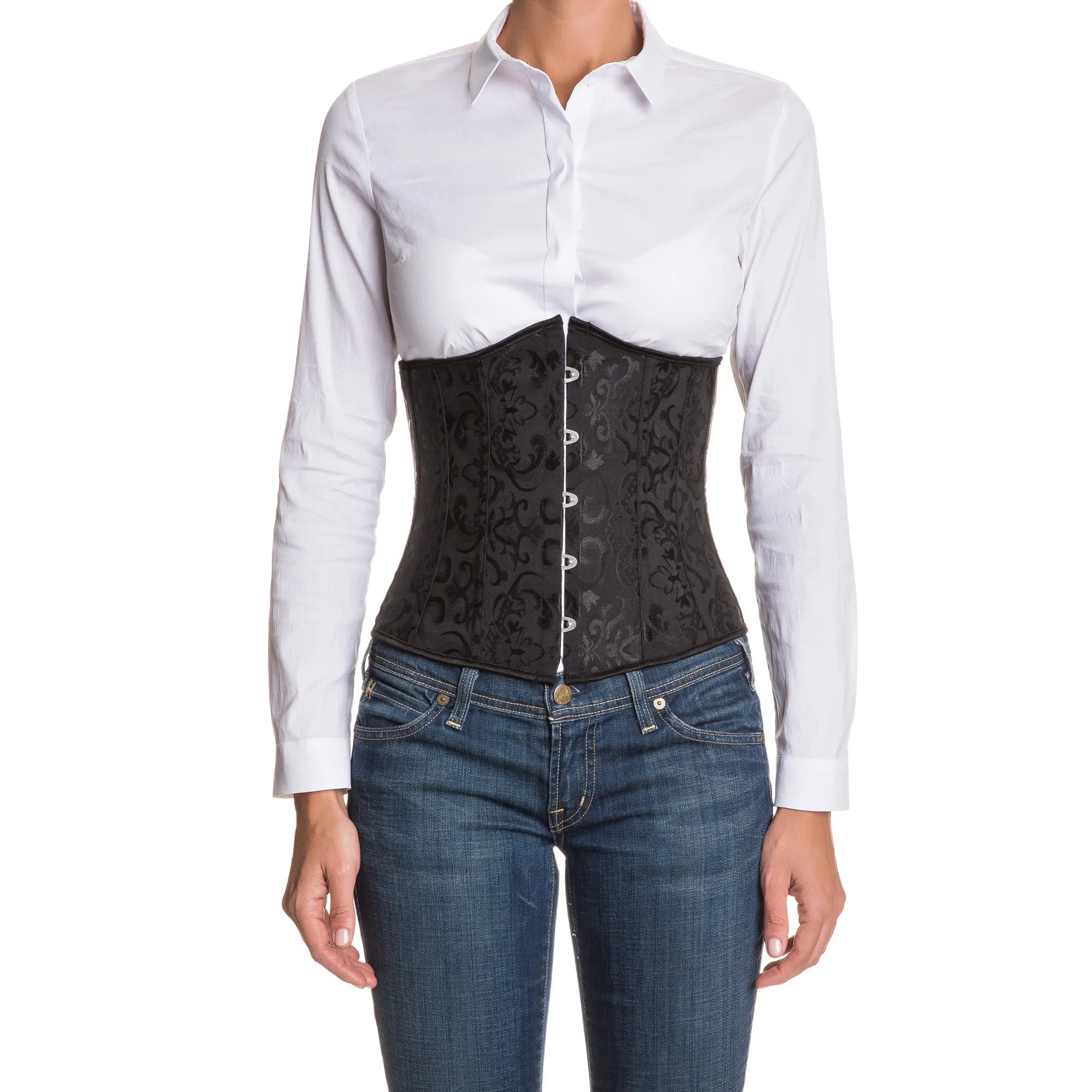 Black waistband with print