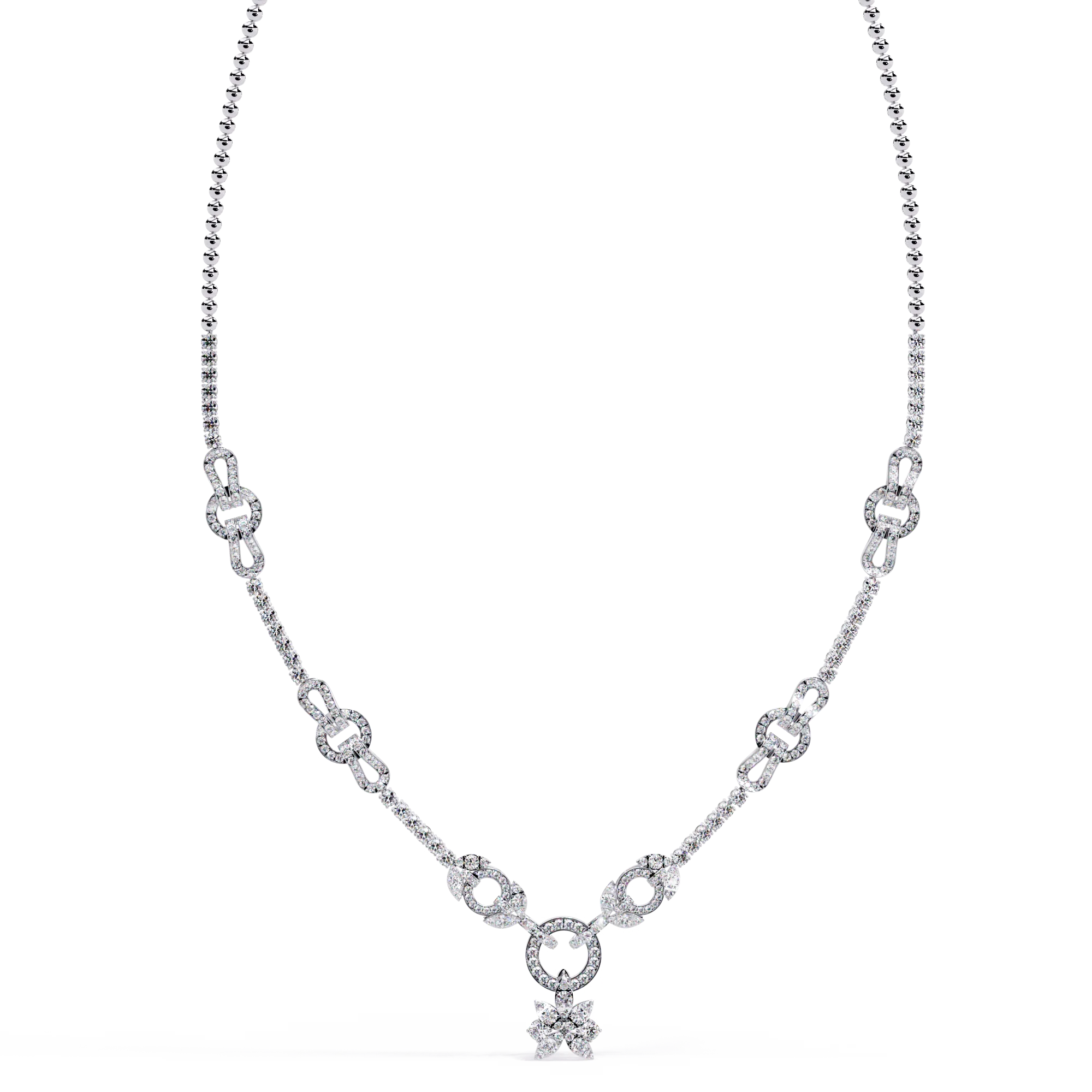 Best Prices on Trendy 14K Yellow Gold Diamond Luxury Round Brilliant Cut IGI Certified Necklace Fine Jewelry Collection on Sale
