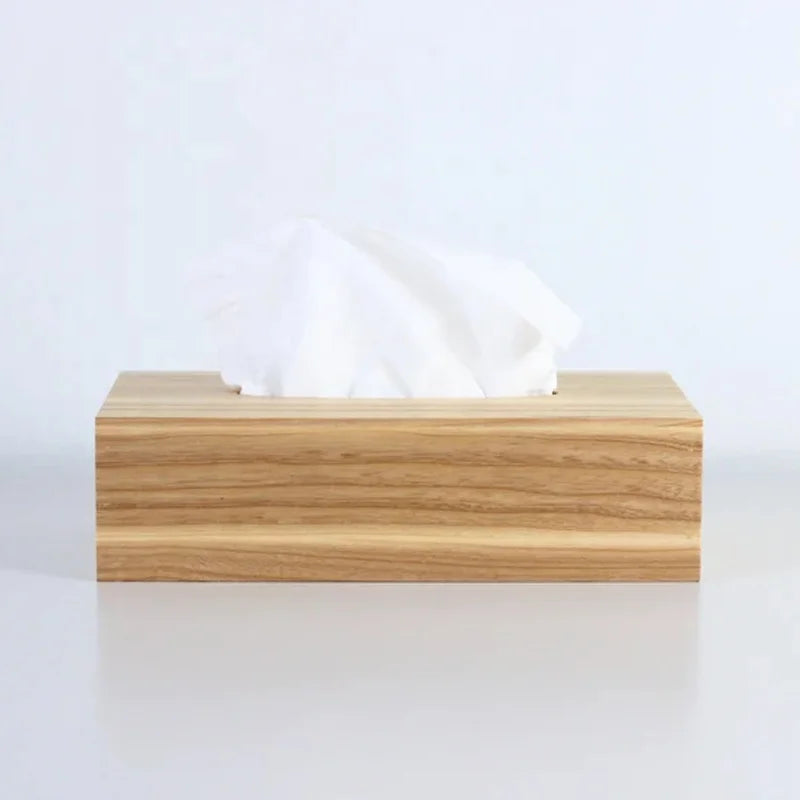 Handmade Pine Wood Facial  Tissue Box  Holder  Rustic  Tissue Box Cover Wooden Tissue Box