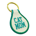 Promotional Mother Day Gift Custom Embroidery Cat Mom Keychain