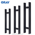 AD-DH021 Matte Black Sliding Glass Door Handle 304 Stainless Steel Modern Minimalist Durable High Strength Hotel Mall