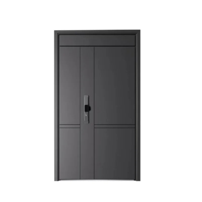 Modern Design Galvanized Steel Anti-Theft Door 0.8mm Thick Steel Plate Multi-Point Locking for Exterior Factory Price