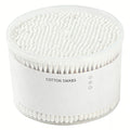 Skylark Ultra-Soft 500-Count Large-Capacity Double Head Bamboo Cotton Buds with Round+Point+Spiral Heads for Makeup Remover